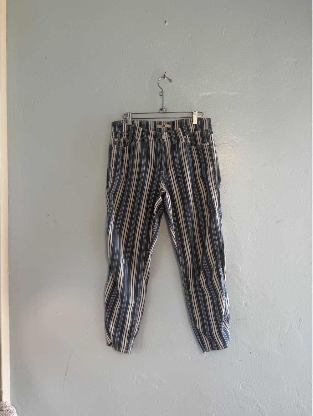 7 for all mankind  Striped Slim Fit Pants